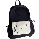 KYLETHOMASW  -  Japanese Ins All Match Schoolbags Women Students Patchwork Contrast Color Backpack Streetwear Preppy Laptop Bag Y2k Aesthetic