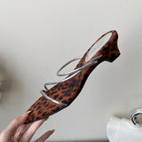 KYLETHOMASW  -  Summer Fashion Pointed Toe Women Heeled Slippers Shoes Shallow Ladies Low Heel Slippers Sandals Shoes Female Slides