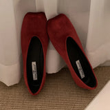 KYLETHOMASW  -  New Autumn Footwear Women Mary Jane Shoes Shallow Comfort Soft Sole Square Toe Dress Shoes Fashion Brand Flats Shoes Ladies