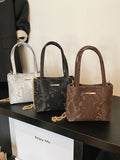 KYLETHOMASW  -  High-End Hand-Held Small Bag for Women 2025 New Trendy Fashion Texture Mini Bucket Bag Summer Chain Crossbody Bag