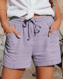 KYLETHOMASW  -  Women's High Waist Wide Leg Shorts Casual Tied Waist Loose Fit mid Age Group Other Fabric Winter Collection