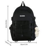 KYLETHOMASW  -  School Bag Aesthetic Students Backbag Large Capacity Knapsack Teenagers Versatile Bookbag Kawaii College Rucksack Daily Backpack