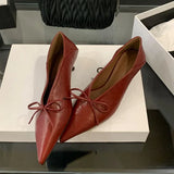 KYLETHOMASW  -  Elegant Women Shoes Low Heel Dress Shoes Shallow Fashion Gold Sexy Pointed Toe Pumps Ladies Office Shoes Zapatos De Mujer