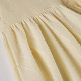 KYLETHOMASW  -  Fashion French Chic Solid A-Line Dresses Summer Sweet Slim Fit Folds Camisole Dress Elegant