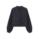 Kylethomasw Baseball Woolen Coat Cropped Bomber Jacket Oversized Streetwear Loose Casual Korean Fashion Uniform Winter Clothes Women