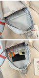KYLETHOMASW  -  High-capacity Kawaii Students Women Backpacks Sweet Y2k Aesthetic Fashion Girls Star Schoolbags All Match Transparent Ita Bags
