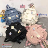 KYLETHOMASW  -  Students Backpack for girl Cute Schoolbag Lady Fashion Shoulder Bag Korean Trend Middle High School