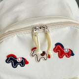 KYLETHOMASW  -  Kawaii Style Animal Embroidery Backpack Girls Multi Pocket Casual Outdoor Travel School Bag New Trend Book Back Packs