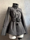 KYLETHOMASW  -  Retro winter coat Y2K trash rock high-neck gothic punk new model classic rock and fashionable clothing sweet and cool women