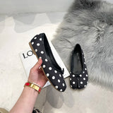 KYLETHOMASW  -  Polka Dot Women Retro Flats Mocasines Ballerina Shoe Japanese Style Tabi Ninja Shoes Split Hoof Toe Boat Shoes Female shoes