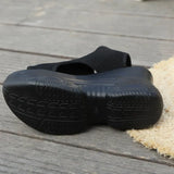 KYLETHOMASW  -  Brand Design Wedge Heel Sandals for Women Summer Knitted Fabric Platform Sandalias Mujer Buckle Thick Sole Gladiator Shoes