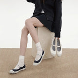 KYLETHOMASW  -  High Quality Women Canvas Mary Jane Shoes Flats Buckle Strap Round Toe Casual Daily Walking Shoes Ladies Vintage Canvas Sneakers