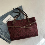 KYLETHOMASW  -  leopard print vintage shoulder bag winter tote bag handbag woman novelty cross body bag Female bag y2k casual