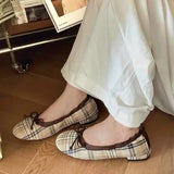 KYLETHOMASW  -  Bow Knot Loafers for Women, Comfortable Soft-Soled Ballet Roll Shoes, Commuter Flats for Women, All-Season Style