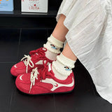 KYLETHOMASW  -  Casual Sneakers Women's Soft Soled Mesh Sneakers Lightweight Breathable Casual Shoes Ins Trendy Color Block Japanese Style