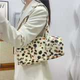 KYLETHOMASW  -  Korean Colorful Polka Dot Shoulder Bags Women Cylinder Zipper Handbag Ladies Unique Versatile Fashion Commute Crossbody Bag
