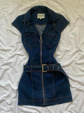KYLETHOMASW  -  Y2k Denim Dresses Women Spring Summer American Retro Fashion Mini Dress Streetwear Solid Sexy Vestidos Mujer