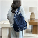 KYLETHOMASW  -  New Star School Bag for Female Japanese Denim Women Backpack High School Teenagers Student Casual Large Capacity Back Pack