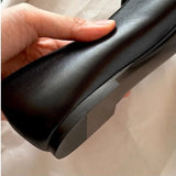 KYLETHOMASW  -  New Womens Leather Mary Jane Bow Sapato Feminino,Shallow Mouth Zapatos De Mujer Elegantes,Elegant Office Dress Daily Woman Shoes