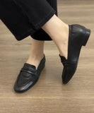 KYLETHOMASW  -  British Style Spring Summer Casual Women's Lightweight Flat Shoes 2025 Fashion Office  Ladies Retro Leather Loafers Women Flats