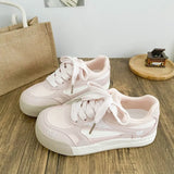KYLETHOMASW  -  Fashion Women's Shoes Sweet Style Round Head Casual Shoes for Woman Comfort Lace Chunky Sneakers Designer Shoes Zapatos De Mujer