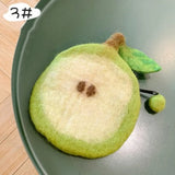 KYLETHOMASW  -  Cute Pear Shape Wool Felt Crossbody Bag Handmade Felt Fruit Mini Shoulder Purse Women Girls Small Phone Coin Messenger Bag