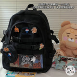 KYLETHOMASW  -  Japanese Harajuku antique girl bag female Korean all-match chic large-capacity backpack high school students backpacks