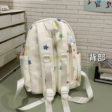 KYLETHOMASW  -  Colorful Wave Point Mochilas Mujer Fresh Teenage Girls Mochila Student Ita Bag Transparent Bolsas Ins Backpack Bags for Woman