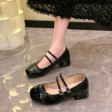 KYLETHOMASW  -  New Women's Lolita Mary Jane Shoes Causal Formal Versatile Women High Heel Shoes Wedding Party Elegant Ladies Dress Pumps