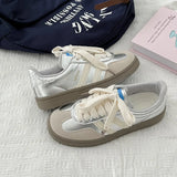 KYLETHOMASW  -  Vintage-style sneakers for women, new style white sneakers, trendy women's sneakers for students, casual sneakers, board shoes
