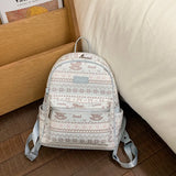KYLETHOMASW  -  Korean Sweet Kawaii Preppy Backpack Y2k Aesthetic Cartoon Printing Schoolbag Fashion Women Travel Backpacks for College Students