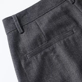KYLETHOMASW  -  French Minimalist Grey High WaistedLeg Casual Pants  Straight Women Fashion Office Ladies Winter Trousers