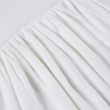 KYLETHOMASW  -  Pure Desire Spicy Girl White Lace Splice Knitted Top Summer Self-built Station New Pleated Slim Fit V-neck T-shirt Women