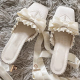 KYLETHOMASW  -  Women's Mary Jane Shoes Exquisite French High Heeled Sandals for Woman Sweet Ballet Casual Shoes Designer Shoes Zapatos De Mujer