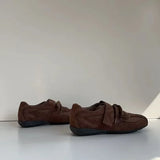 KYLETHOMASW  -  Spring Autumn Women's Vulcanize Shoes Flat Sole Lace-up Hook & Loop Sneakers Women Leisure Retro Ballet Zapatillas De Mujer