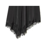 KYLETHOMASW  -  New Women Lace Trim High Waist Asymmetric Skirt