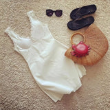 KYLETHOMASW  -  Corset Style White Mini Dress Women pintuck details sexy women dress new cotton summer dress y2k party dresses