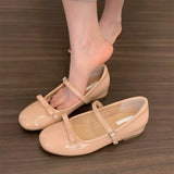 KYLETHOMASW  -  women bouble bowtie flats japanned leather ballerina shoes height increasing bowknot ankle strap loafers women slip on wedges