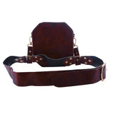 KYLETHOMASW  -  Vintage Faux Leather Waist Bag Adjustable Rivet Belt Multi Strap Retro Small Crossbody Fanny Pack Versatile Outdoor Hip Purse