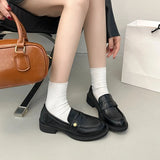 KYLETHOMASW  -  Women's Flat Shoes Autumn New Women Mary Jane Shoes Hot Sale Simple Ladies Fashion Causal Uniform Shoes Thick Bottom Non-slip