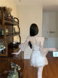 KYLETHOMASW  -  2025 Cinnamon Colored Custom High Gloss Yarn Super High-end Temperament Heavy-duty Handmade Floral Dress
