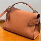 Kylethomasw Luxury High Quality Frosted Cowhide Handbags For Women Fashion Lychee Pattern Genuine Leather Single Shoulder Bags