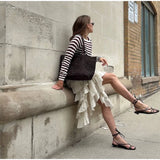 KYLETHOMASW  -  Ruffled Midi Skirt Womens Vintage Flounce Skirt Woman New Fashion Elegant Solid Long Skirts autumn Evening Party Skirts