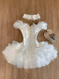 KYLETHOMASW  -  French Sweet Elegant White Summer Lolita Dress Women Y2k Vintage Slim Fit Birthday Party Dress Japanese Fashion Retro Outfit New