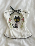 KYLETHOMASW  -  New Fashion Sweet Sexy Bow Slim Tops Women Japanese Chic Floral Casual Kawaii T-Shirt Aesthetic Lovely Cute Retro Blouses