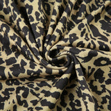 KYLETHOMASW  -  One neck loose leopard print long sleeved spicy girl personality off the shoulder lazy casual versatile T-shirt