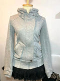 KYLETHOMASW  -  American Retro Gray Hoodie For Women With Vintage Design High-End And Fashionable Versatile Hoodie Temperament Socialite
