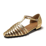 KYLETHOMASW  -  Flat Sandals Women's French Retro Roman Sandals Women's Summer Outer Wear Flat-soled Bag Head Hollow Woven Pig Cage Shoes Women