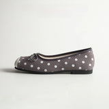 KYLETHOMASW  -  Polka Dot Flat Head Square Ballet Shoes Women's Versatile  Knot Gentle Fairy Style for Skirts Spring Season Fashion