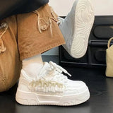 KYLETHOMASW  -  Cheap Sweet Campus Shoes For Girl leather Flat Comfortable skateboard Women's Sports Shoes High quality tenis de mujer